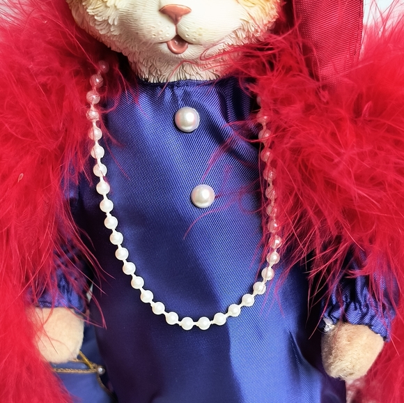 Artisan Flair,Inc Heather Flykes Molly Catnip Red Hat Cat Doll Porcelain… - Picture 4 of 16
